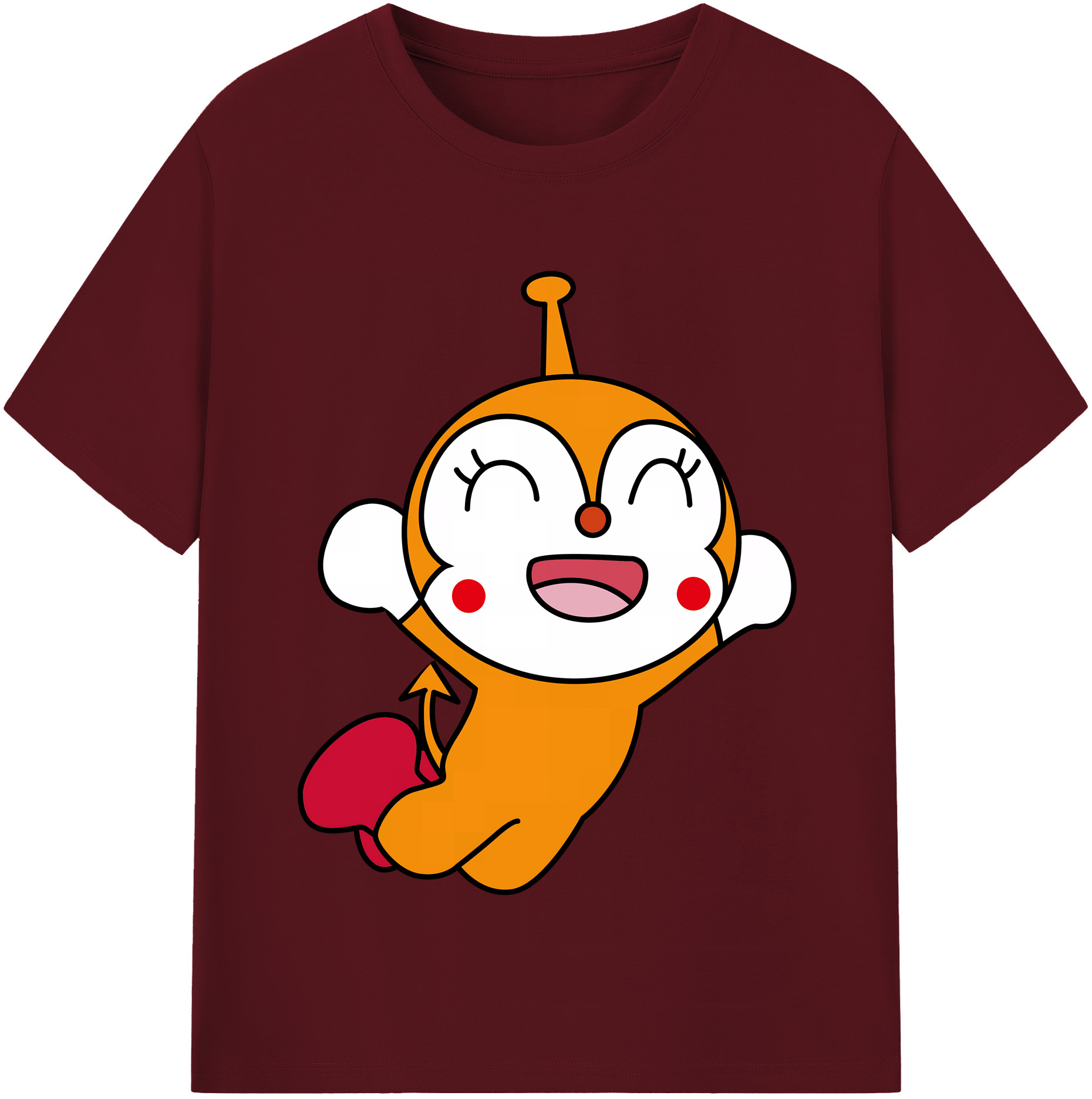 （画像用） アンパンマン Anpanman 綿100％半袖Tシャツ（フロントプリント）